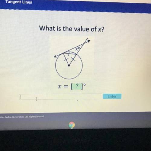 What is the value of x?
x = [ ? 10