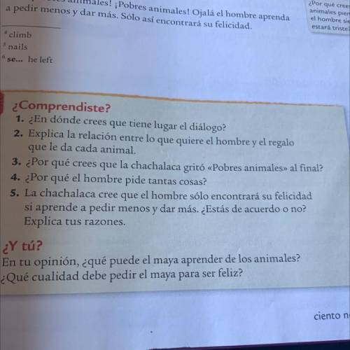 HELP PLEASE I DONT UNDERSTAND SPANISH