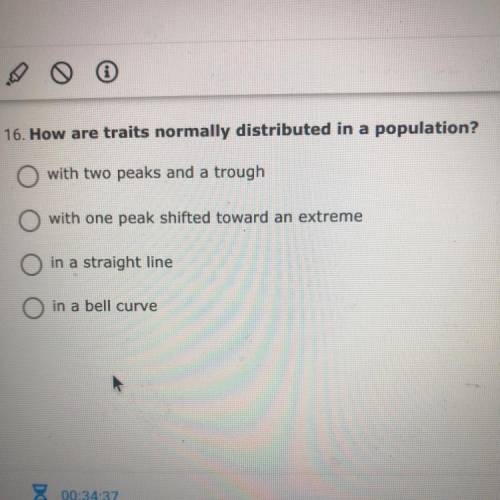 16. How are traits normally distributed in a population?