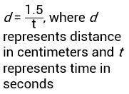 An ant is crawling 1.5 centimeters per second. Which of the following does not show the same rate o