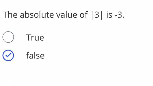 The absolute value of |3| is -3.