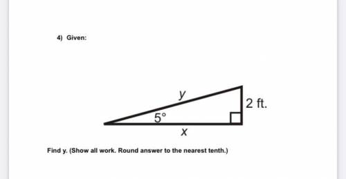 Find Y. Round to the nearest tenth.