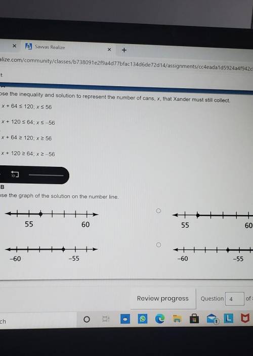 I need help on the number line one and the first one is b​