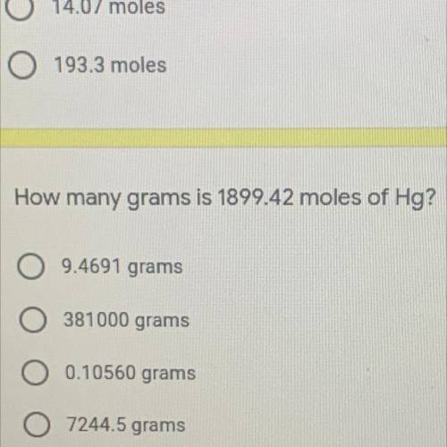 How many moles is 4.822 grams of NaCl