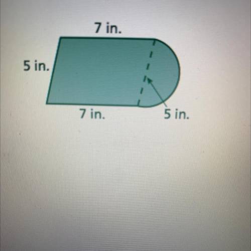 Find the perimeter of the figure to the nearest hundredth