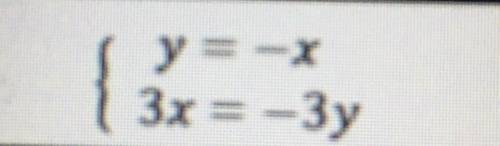 (Question in picture)

Determine whether the system of equation has no solution, one solution, or
