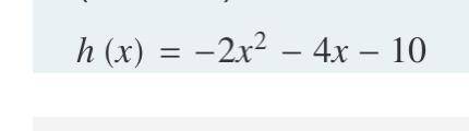 Find the Vertex when x=-2
options: 
(-2,-10)
(-2,6)
(-2,-6)
(-2,-34)