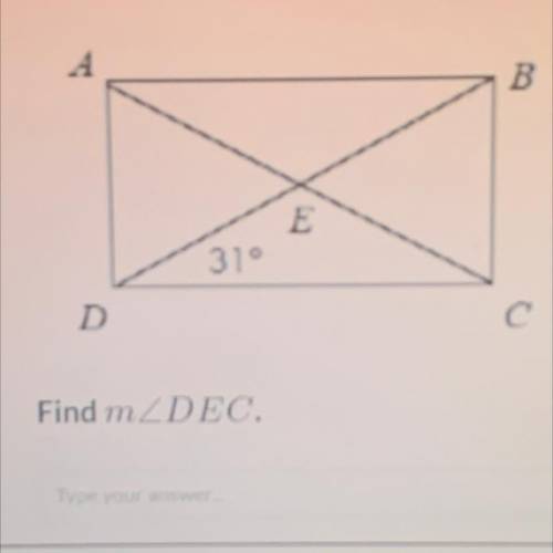 Find m DEC (quadrilaterals)