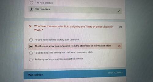 What was the reason for Russia signing the treaty of Brest-Litovsk in WWI?