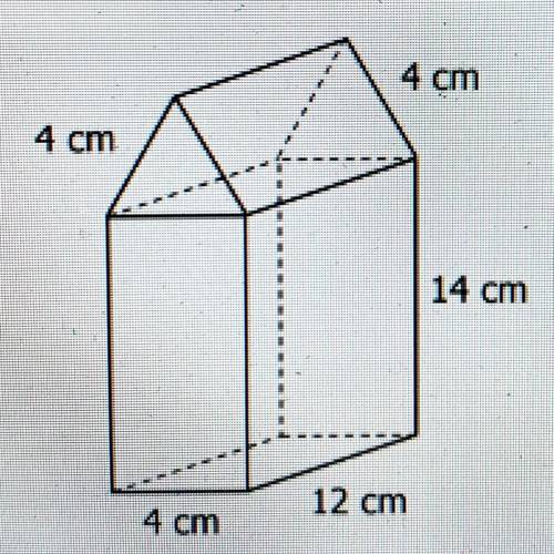 Find the volume of the figure belo(i’m stuck what’s the B for triangular prism?)