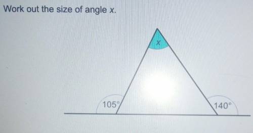 Work out the size of angle xill mark brainliest first corect answer!​