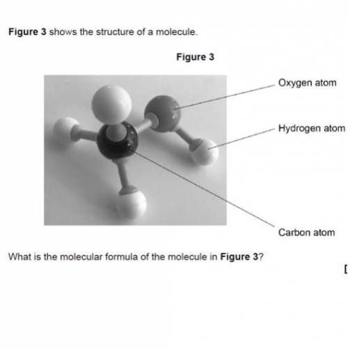What is the molecular formula of the molecule in figure 3