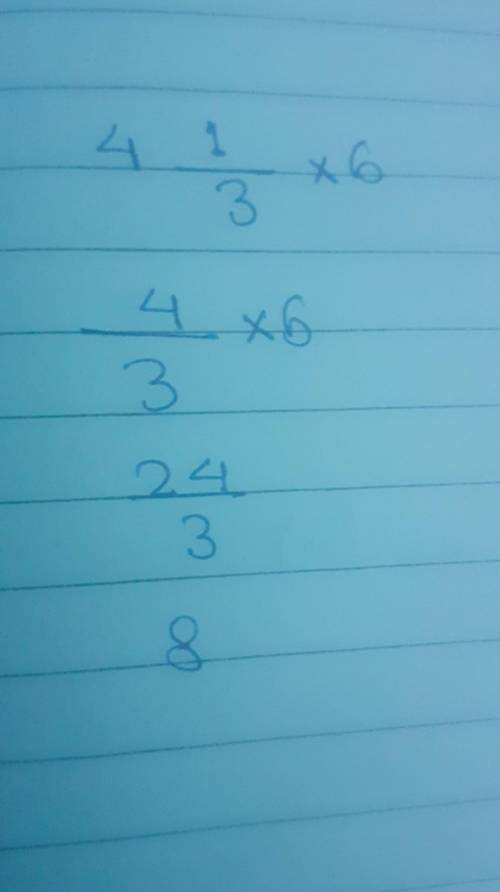 Work out
a) 4 1/3x6 
B) 2 3/5 x 3 1/3 
Give Answers as mixed numbers