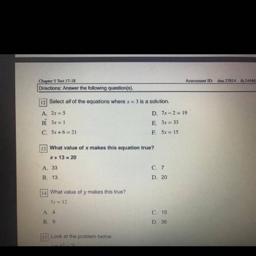 Can y’all help me on question 12?!