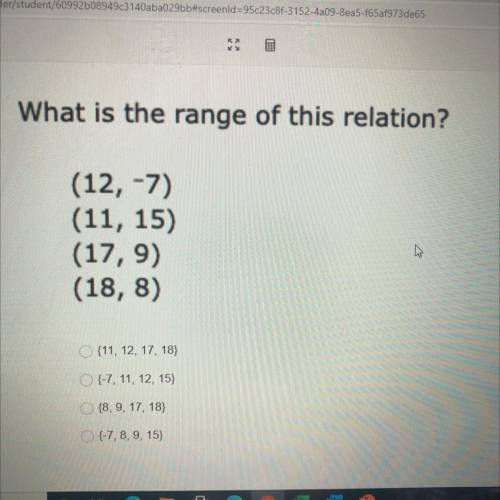 What is the range of relation