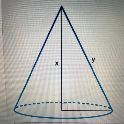 PLEASE ANSWER ASAP

100 points
The radius of the cone is 3 in and y = 5 in. What is the volume of