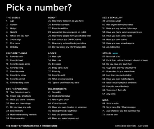 Bored ask me anything
not numbers 25-32 bc I don´t have it and 58-67 and not numbers 70-72