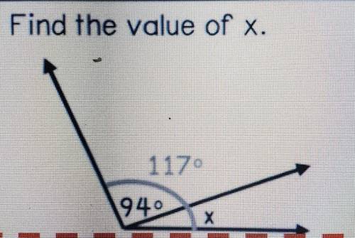 What's the value of x?​
