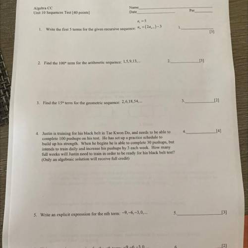 I need help with this test