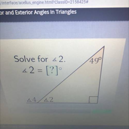 Solve for <2.
499
42 = [?]
44/42
Ente