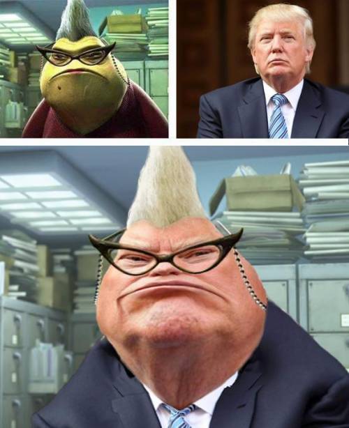 Heres a random meme....
if trump was roz from monsters inc
JUST REPORT THIS YALL