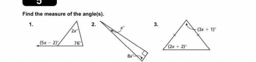 Find the measure of the angle(s) 
Help