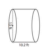 What is the surface area of the cylinder below?