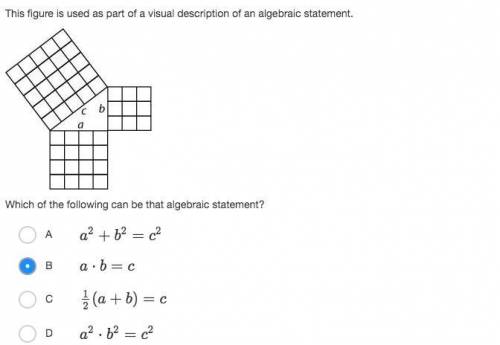 Which of the following can be that algebraic statement?