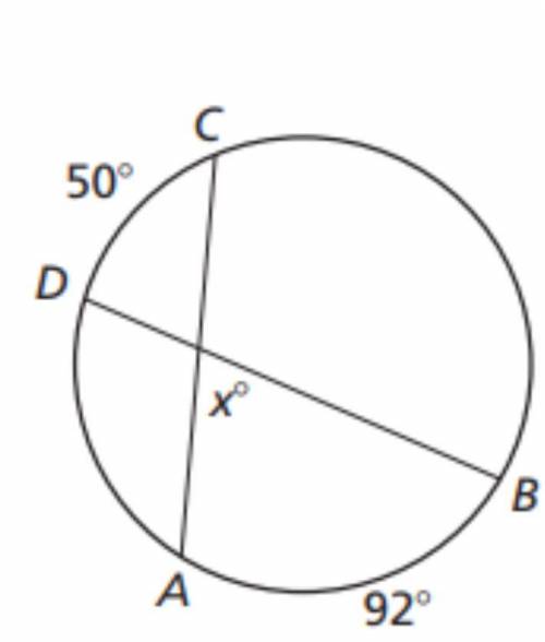 Find x 
Help ASAP
Secant tangent angles