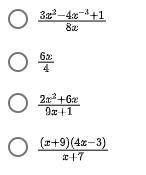 30 POINTS + BRAINLIEST HELP ASAP
Which of the following is NOT a rational expression?