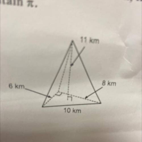 I need to find the volume of this pyramid, and can you also explain how you got the answer and the