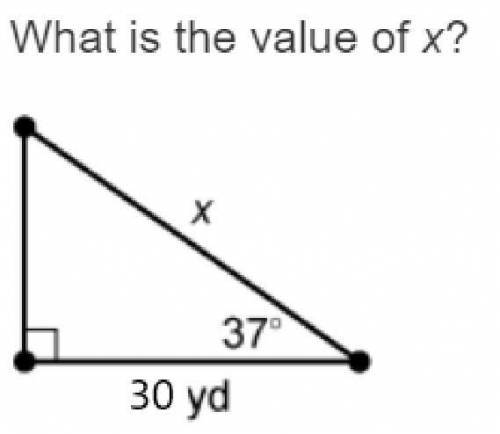 X = ___ yd
Round your answer to the nearest tenth.