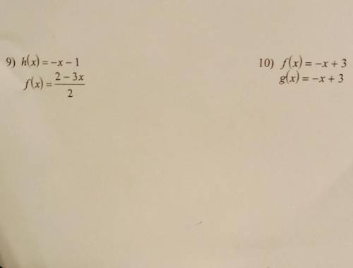 State of the given functions are inverses. Part 3. NO LINKS​