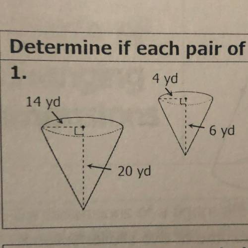 Determine if each pair of solids is similar. if yes give the scale factor PLEASE HELPPP