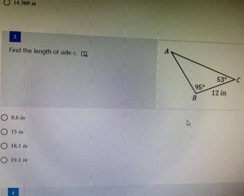 What is the length of side c?