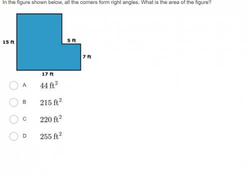 30 points!!

In the figure shown below, all the corners form right angles. What is the area of the