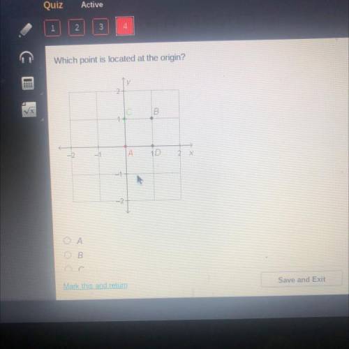 HELPPPPPPPP Which point is located at the origin?
