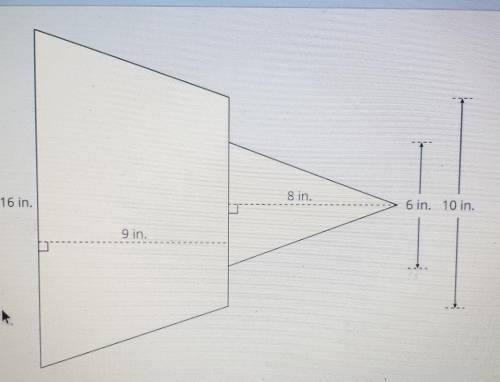 What is the total area of the figure below?​