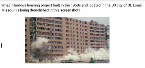 What infamous housing project built in the 1950s and located in the US city of St. Louis, Missouri