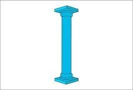 HELP PLEASE!!!

The front of a building contains columns like the one shown. Which of the followin