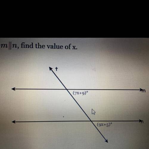 Help find the value of x pls. No links! Y