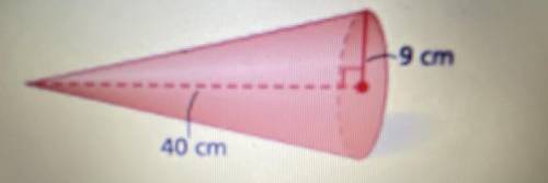 Find the surface area of the cone