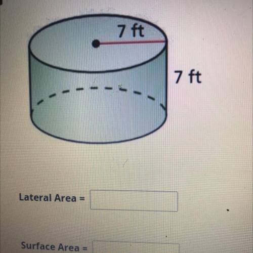 Can someone please help me i will give good rating…. i need both surface and lateral area please