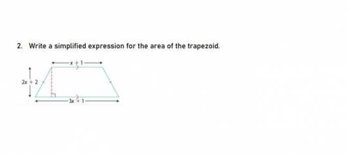 Write the simplified expression for this trapezoid.