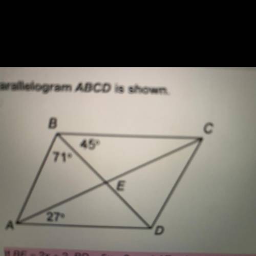 If BE = 2x + 2, BD = 5x – 3, and AE = 4x – 6. What is AC?