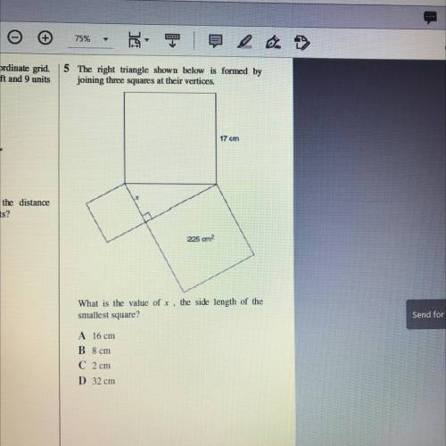 What is the value of x, the side length of the smallest square (please show work) Thanks!
