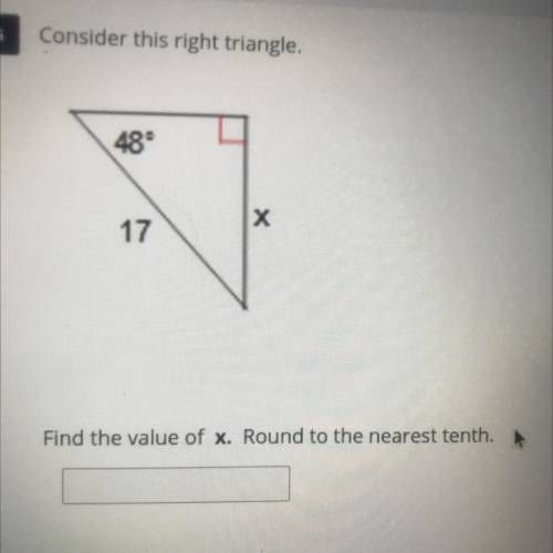 Find the valué of x round ro the nearest tenth
