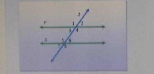 List two pairs of alternate interior angles and write them as congruence statements.​