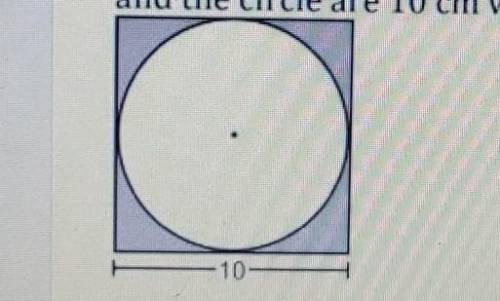 ⚠️⚠️⚠️⚠️help ⚠️⚠️⚠️⚠️Find the area of the shaded region inside the square, but outside the circle.