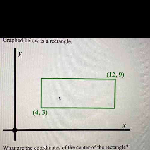 What are the coordinates of the center of the rectangle?

Enter answer in the form of an ordered p
